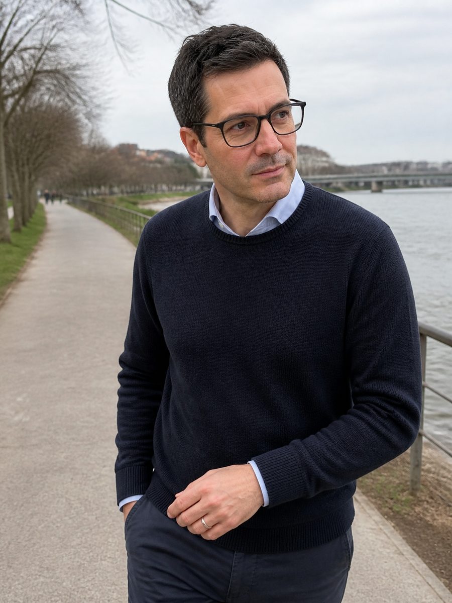 Tomas Hladik on a walk along the Danube in Bratislava